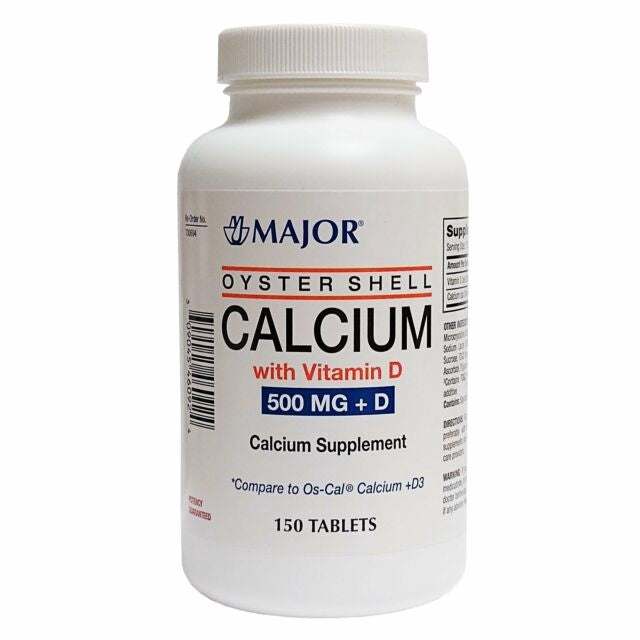 MAJOR Oyster Shell Calcium with Vitamin D 500mg+D 150 Tablets