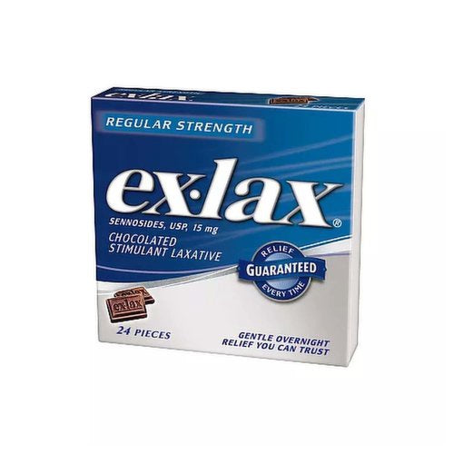 Ex-lax Regular Strength Chocolated, 24-Count