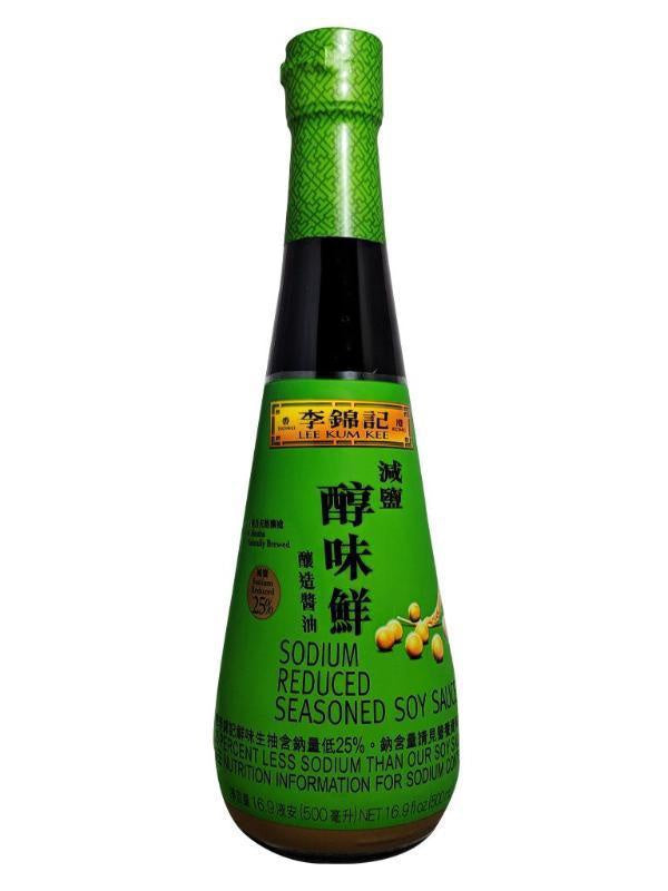 李锦记 减盐醇味鲜Lee Kum Kee SODIUM REDUCED SEASONED SOY SAUCE 16.9 Fl oz
