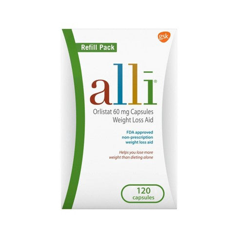 Alli Diet Weight Loss Supplement Pills, Orlistat120.0ea