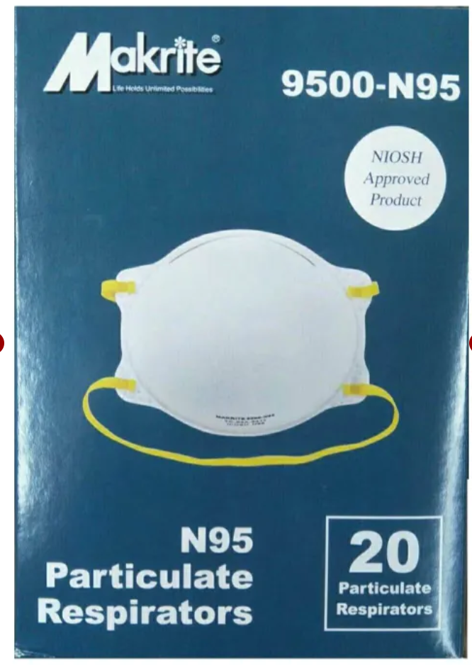 Makrite 9500-N95 Disposable Respirator 20