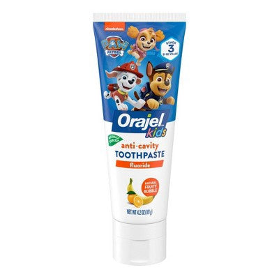 ORAJEL TODDLER TRAINING TOOTHPASTE BUBBLE GUPPIES FIN-TASTIC FRUIT 4.2 OZ