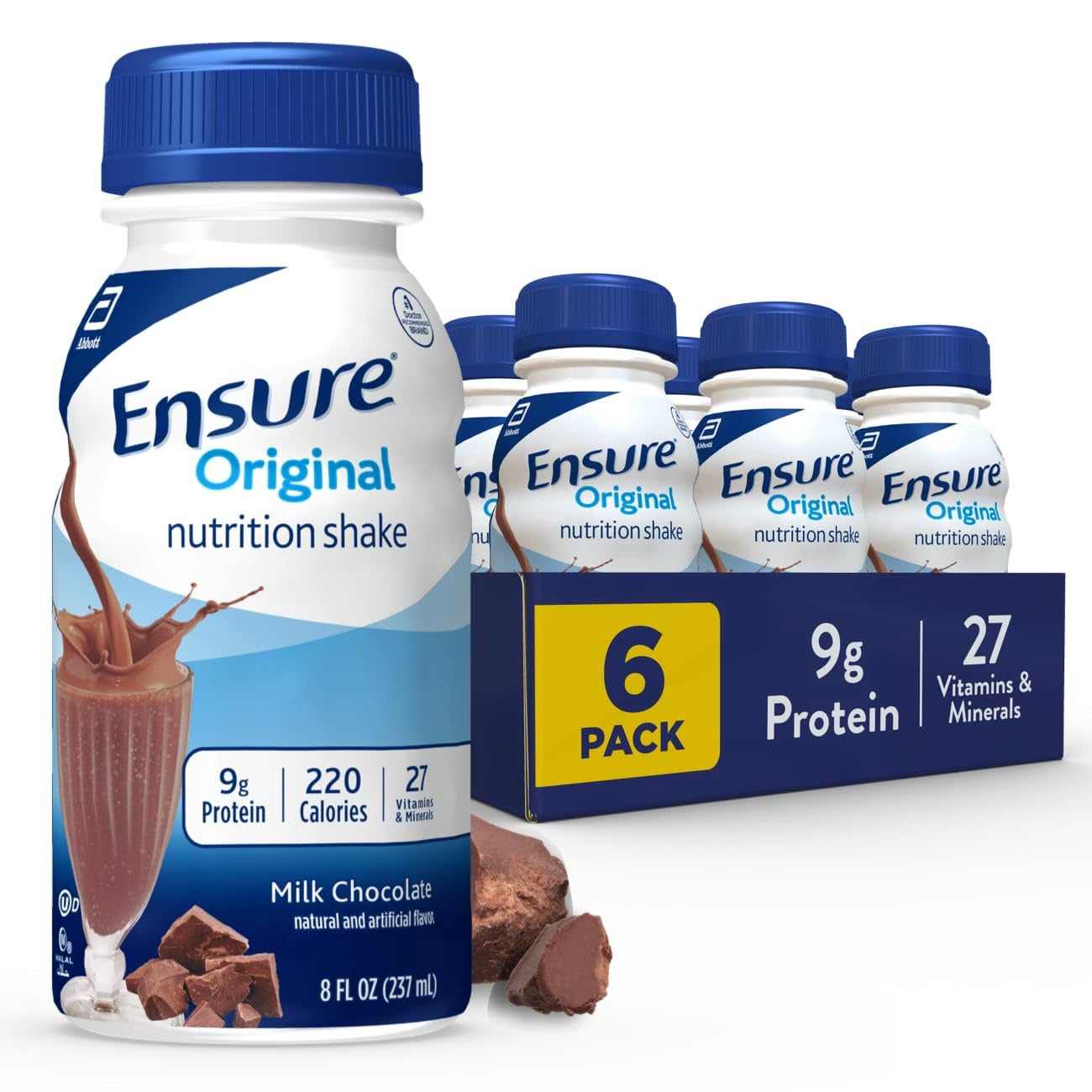 Ensure Original Nutrition Shake Milk Chocolate 8oz EA 6PK