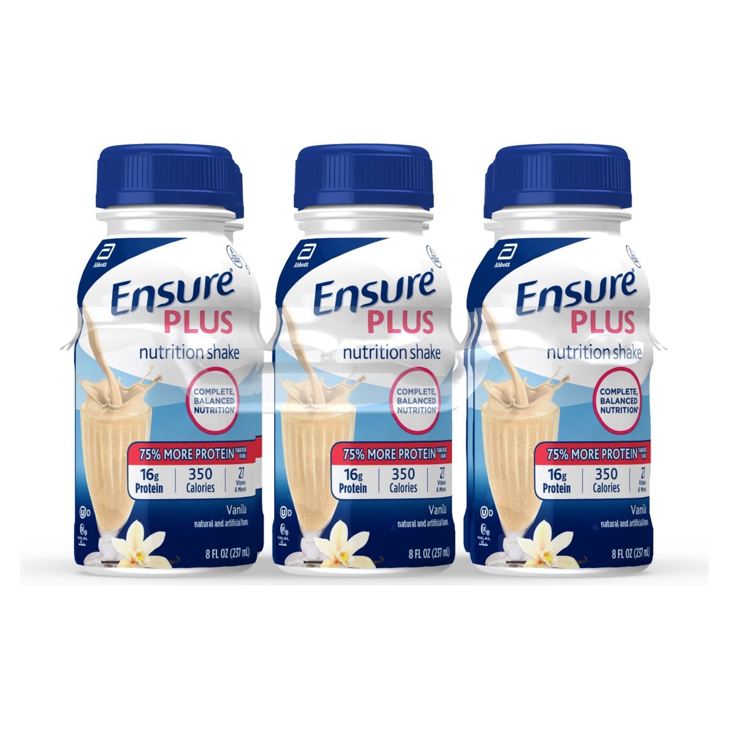 Ensure Plus Nutrition Shake Vanilla Ready-to-Drink, 8 fl oz, 6 Pack(WIC ONLY)