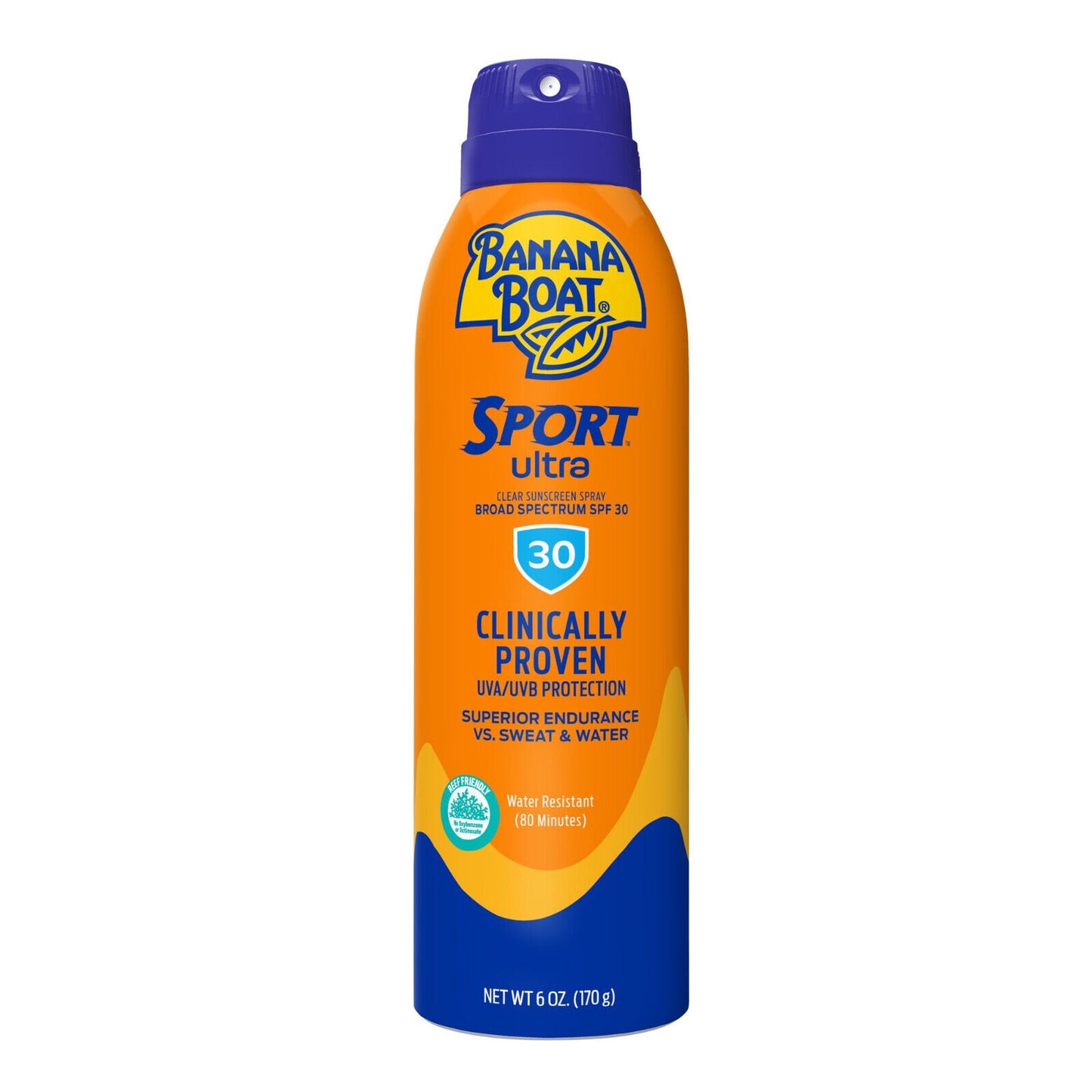 Banana Boat Sport, 30 SPF, Sunscreen, Water-Resistant Spray, 6oz
