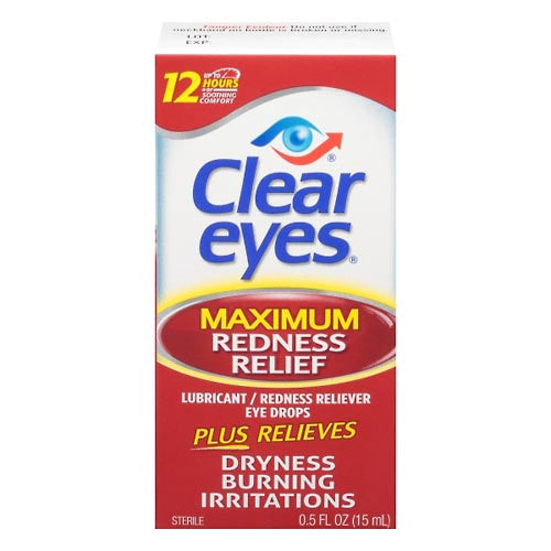 Clear Eyes Eye Drops, Maximum Redness Relief 0.5oz