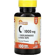 Sundance Vitamin C 1000 mg + Bioflavonoids & Rose Hips - 100 Coated