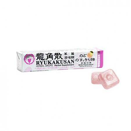 龍角散-白桃口味Ryukakusan (White Peach Flavor) 11 Drops (44g)