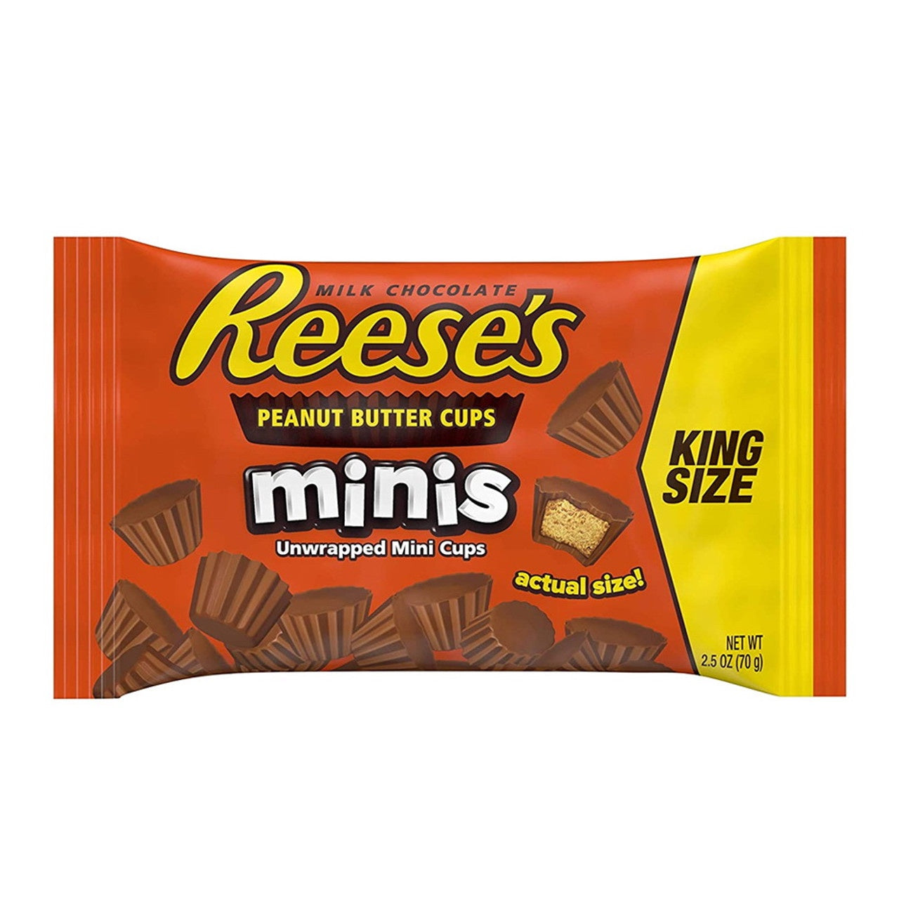 Reeses King Size Peanut Butter Cups, Minis - 2.5 Oz