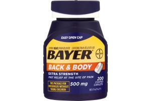Bayer Aspirin Back & Body Extra Strength - 200 CT