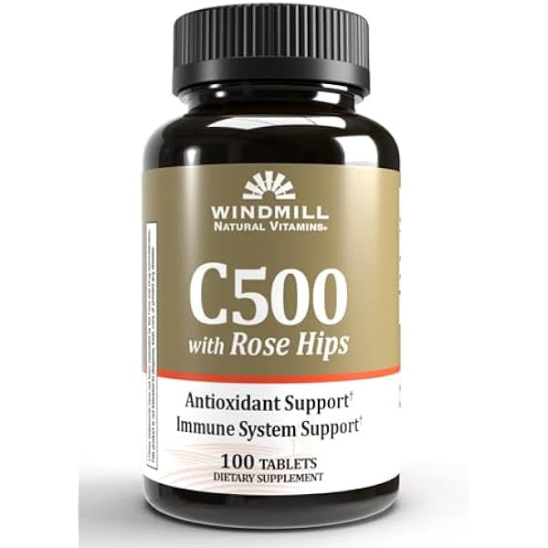 Windmill Vitamin C-500 Tablets Rose Hips 100 Tablets