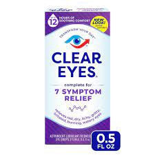 Clear eyes complete 7 symptom relief eye drops, 0.5 oz