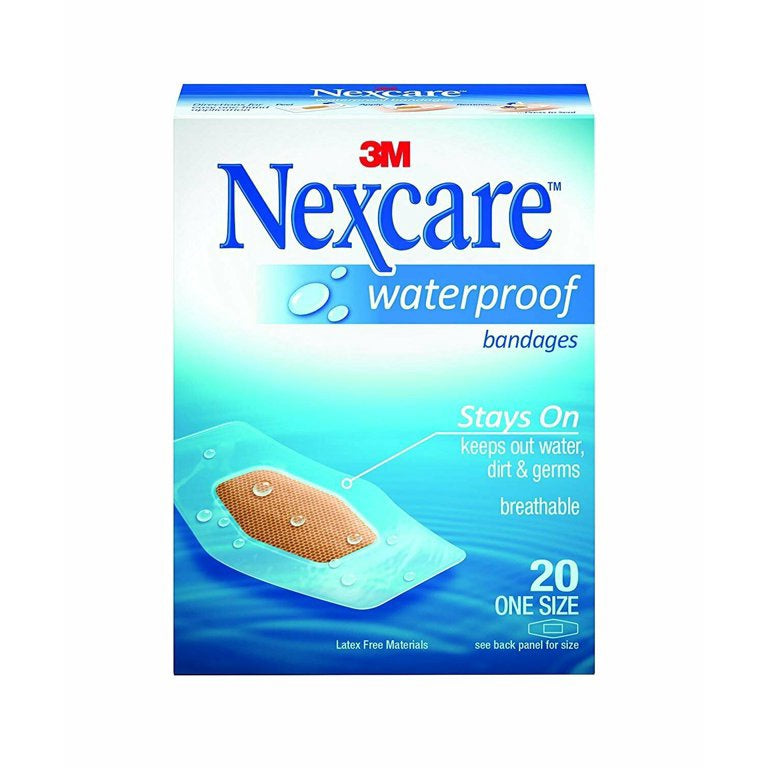 Nexcare Bandages, Waterproof, Clear, One Size - 20 bandages