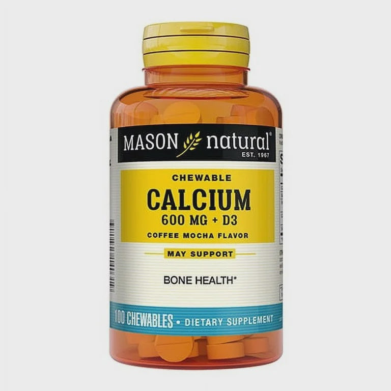 Mason Calcium with Vitamin D 600mg Mocha Chewables 100 ct