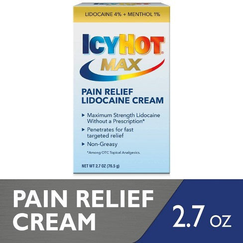 Icy Hot With Lidocaine Pain Relieving Cream - 2.7oz