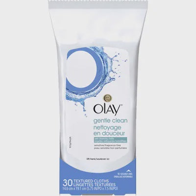 Olay Wet Cleansing Cloths Sensitive Fragrance-Free 30 Count