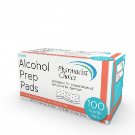 Alcohol Sterile Prep Pads 70% Isopropyl 100ct