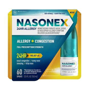 Nasonex 24hr Non Drowsy Mometasone Furoate Allergy Medicine Nasal Spray - 120 Sprays