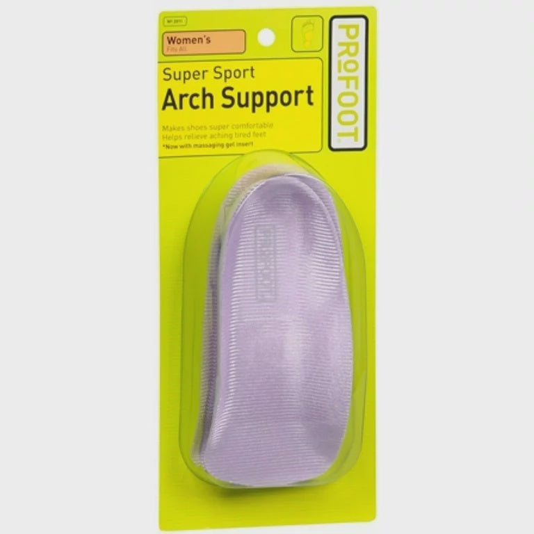 ProFoot Women's Super Sport Arch Support, Purple - 1 pair