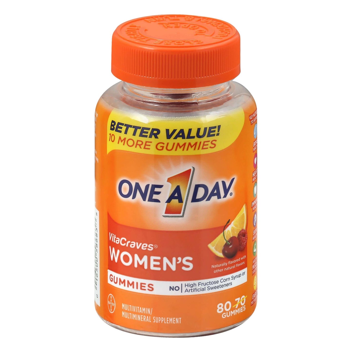 ONE A DAY VITACRAVES WOMEN'S MULTIVITAMIN GUMMIES 80 CT