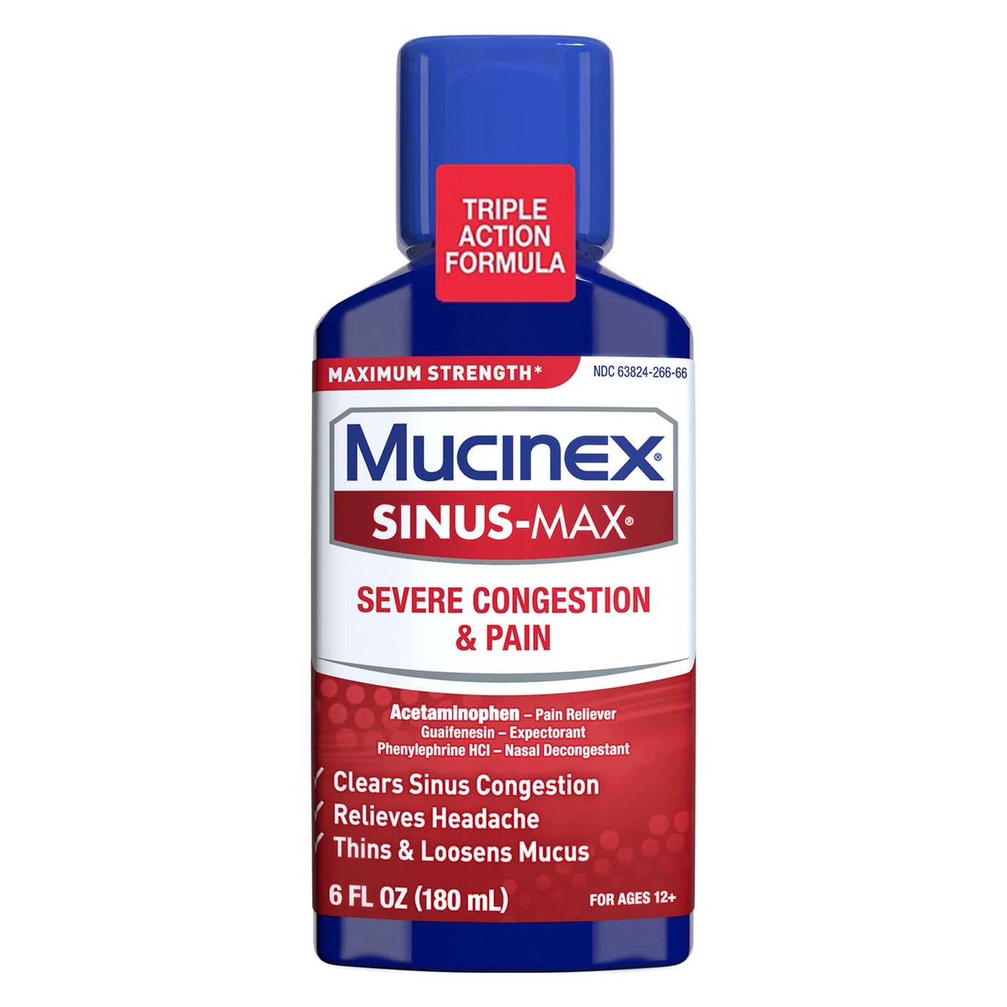 Mucinex Sinus-Max Severe Congestion Relief Liquid - 6 OZ -