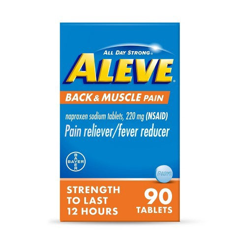 Aleve Naproxen Sodium Pain Reliever Back And Muscle Pain Tablet (nsaid) - 90ct