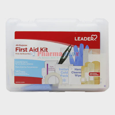 LEADER ALL-PURPOSE FIRST AID KIT 140 ITEMS