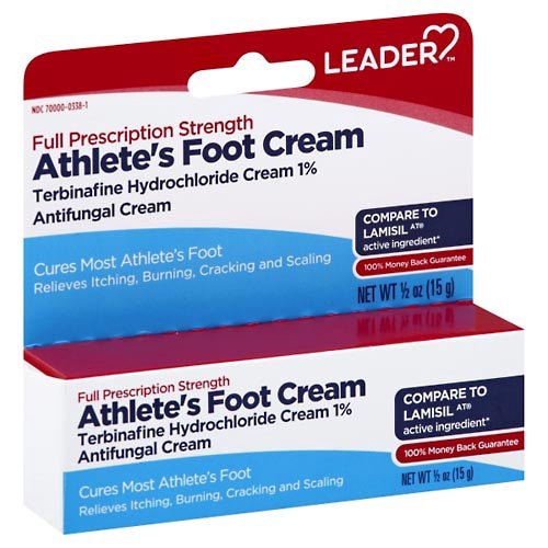 Leader Athlete's Foot Cream, Full Prescription Strength,0.5oz