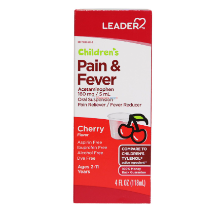 Leader Children's Pain & Fever Cherry Flavor 4oz