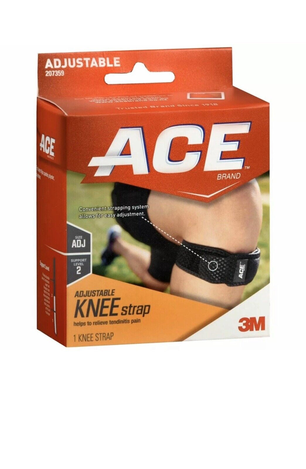 ACE Adjustable Knee Strap Adjustable Level 2 , 1 Each