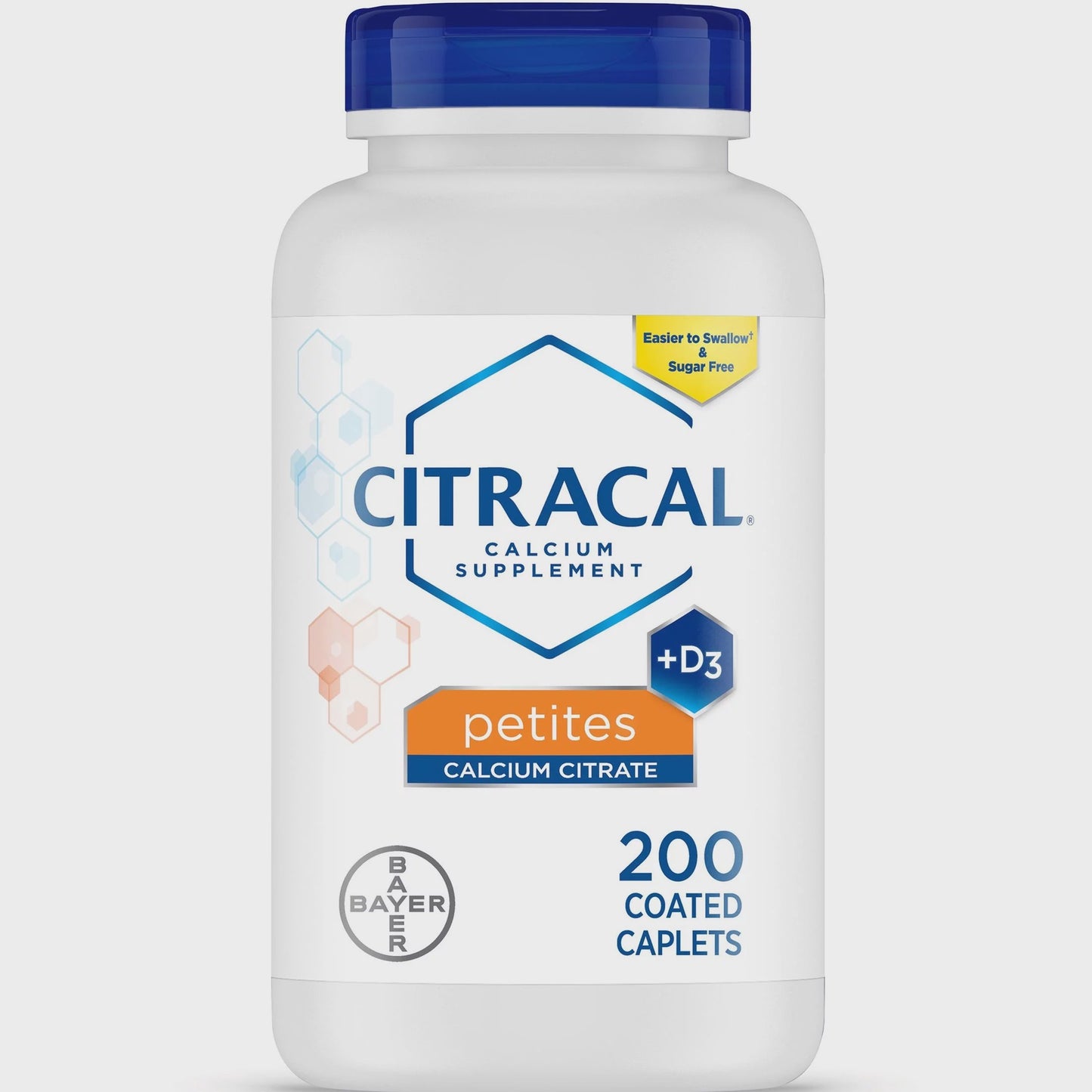 Citracal Petites Calcium Citrate With Vitamin D3, Caplets, 200 Count