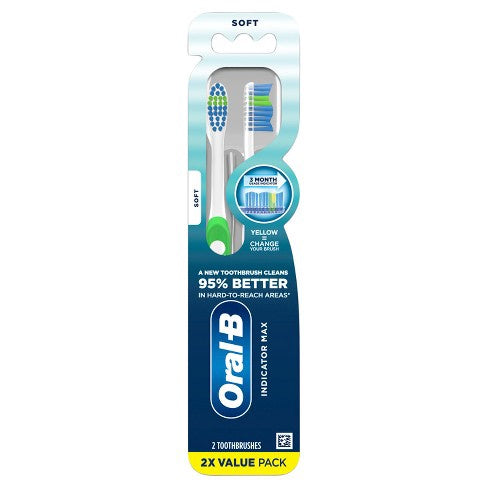 Oral-B Indicator Color Collection Soft Toothbrush - 2ct
