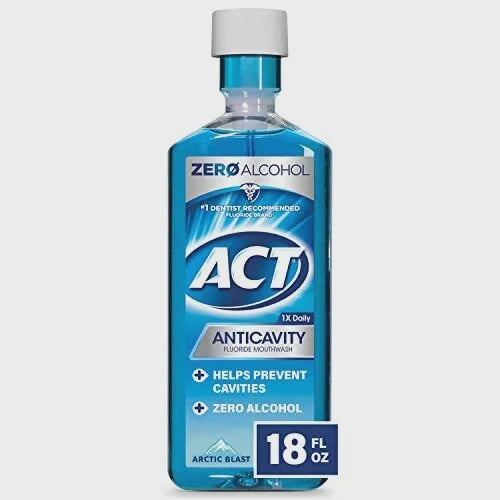 ACT Anticavity Zero Alcohol Fluoride Mouthwash 18 fl. oz.
