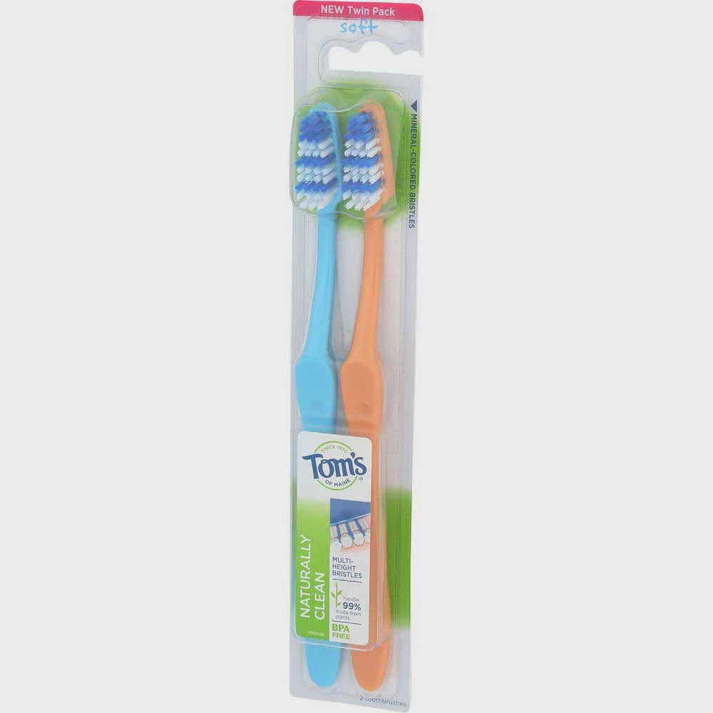 Toms Of Maine Soft Naturally Clean Toothbrush - 2 count