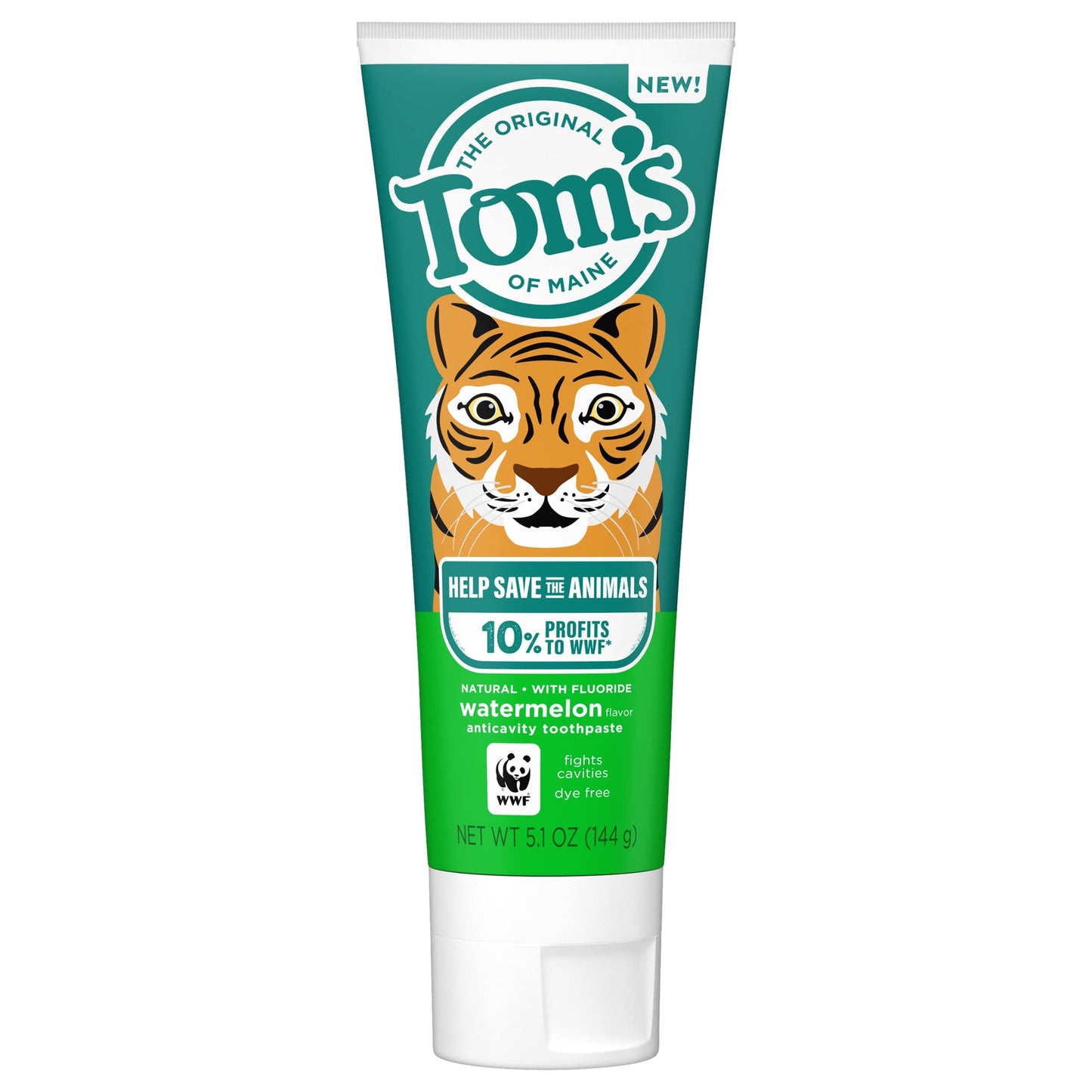 Tom's of Maine Toothpaste, Anticavity, Fluoride, Watermelon - 5.1 oz