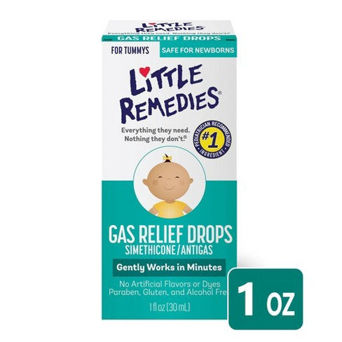 Little Remedies Gas Relief Drops For Babies - Natural Berry - 1 Fl Oz