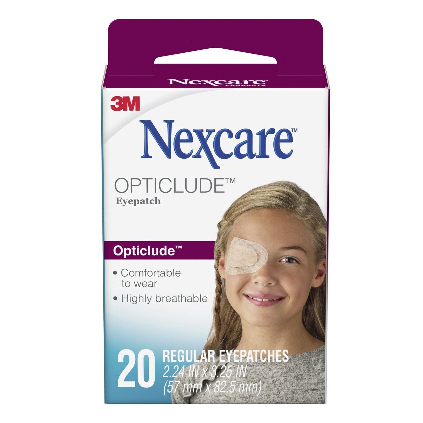 Nexcare Opticlude Eye Patch, Regular - 20 ct