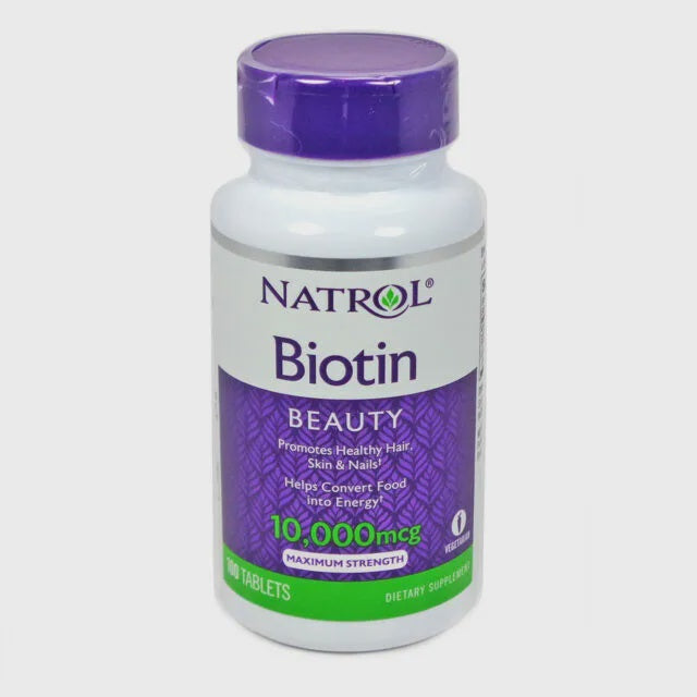 Natrol Biotin, Beauty, Maximum Strength, 10000 mcg, Tablets - 100 tablets