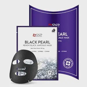 SNP 黑珍珠修複安瓶面膜Black Pearl Renew Black Ampoule Mask(10PCS)