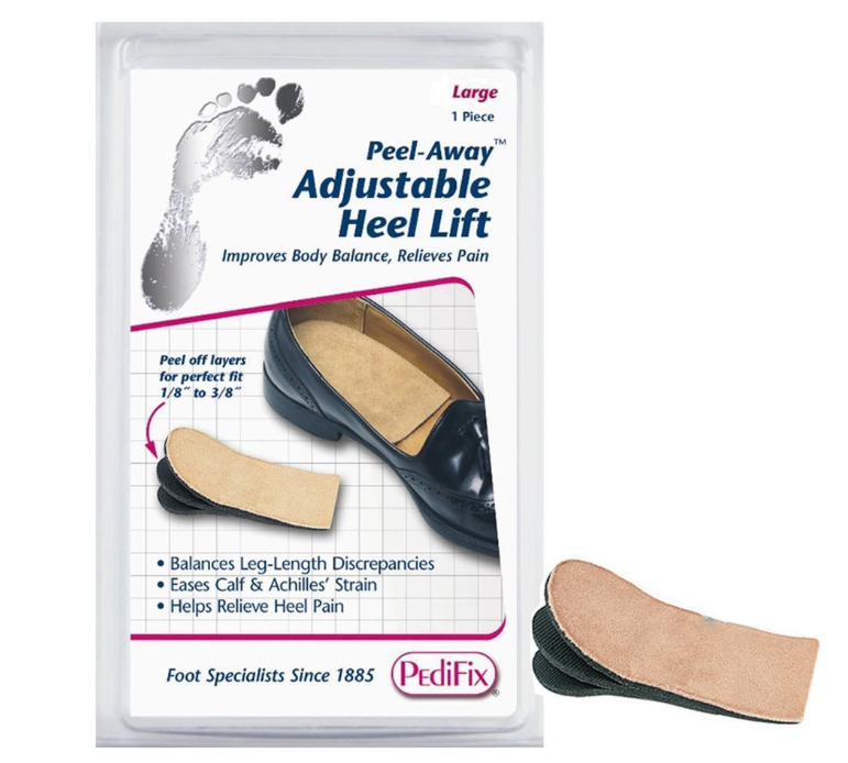 Pedifix Peel Away Adjustable Heel Lift, Womens 11+, Mens 9+ , Large, 1 Ea