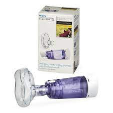 PHILIPS RESPIRONICS ANTI-STATIC VALVED HOLDING CHAMBER WITH LITE TOUCH MASK