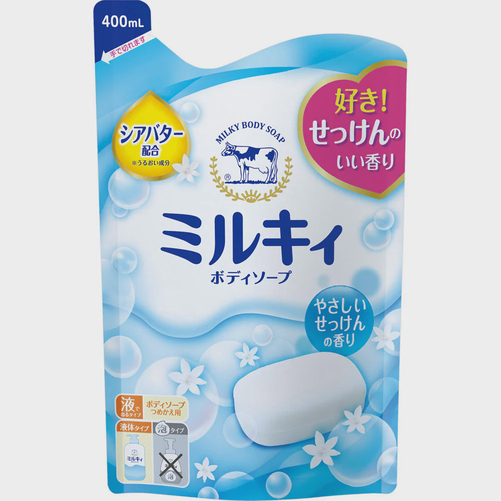 Milk Soap Kyoshinsha Milky Body Soap Gentle soap scent 400ml for refil