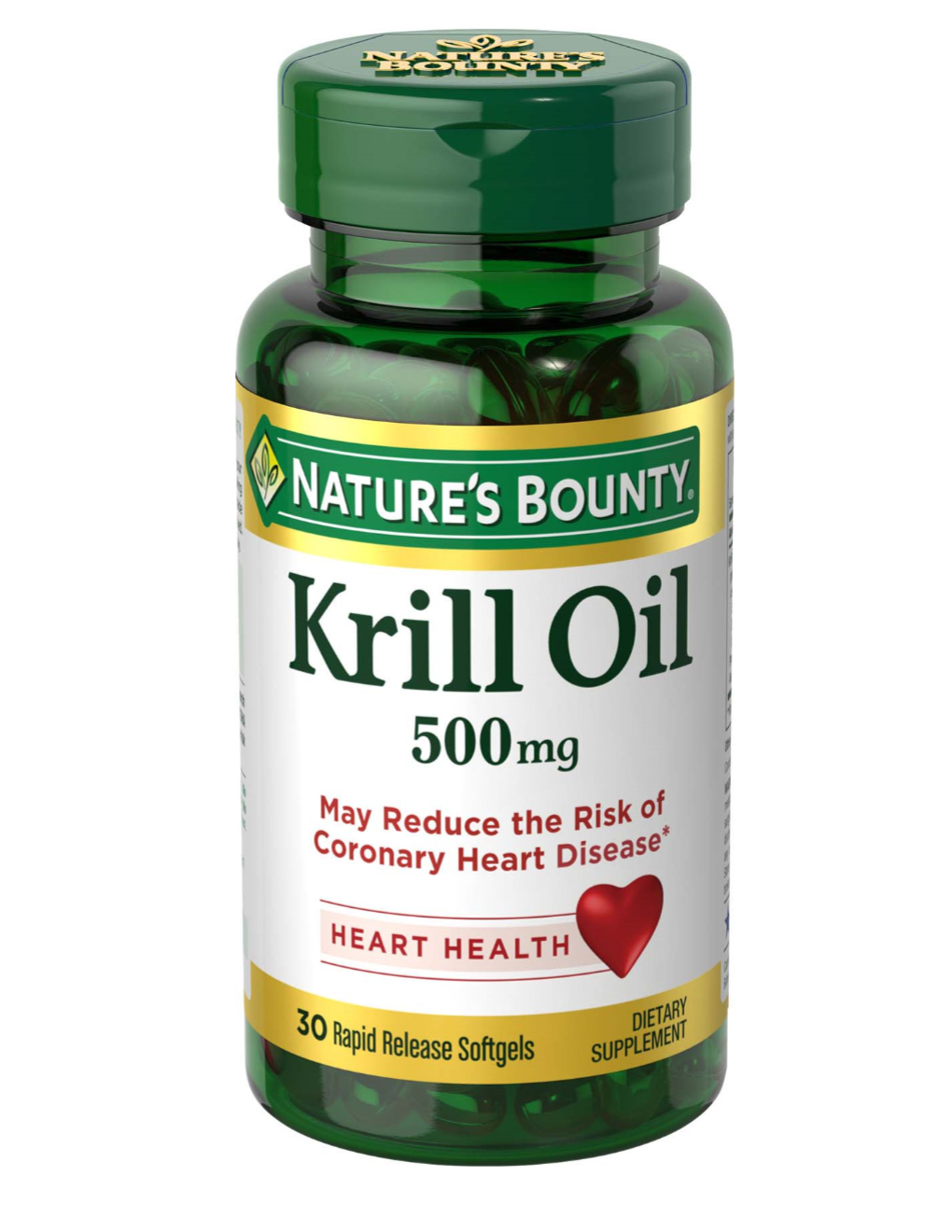 NATURE'S BOUNTY KRILL OIL 500MG OMEGA-3 RED 30 CT