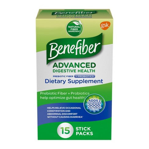 Benefiber Advanced Digestive Health Pre-probiotic 15 Sticks - 3oz
