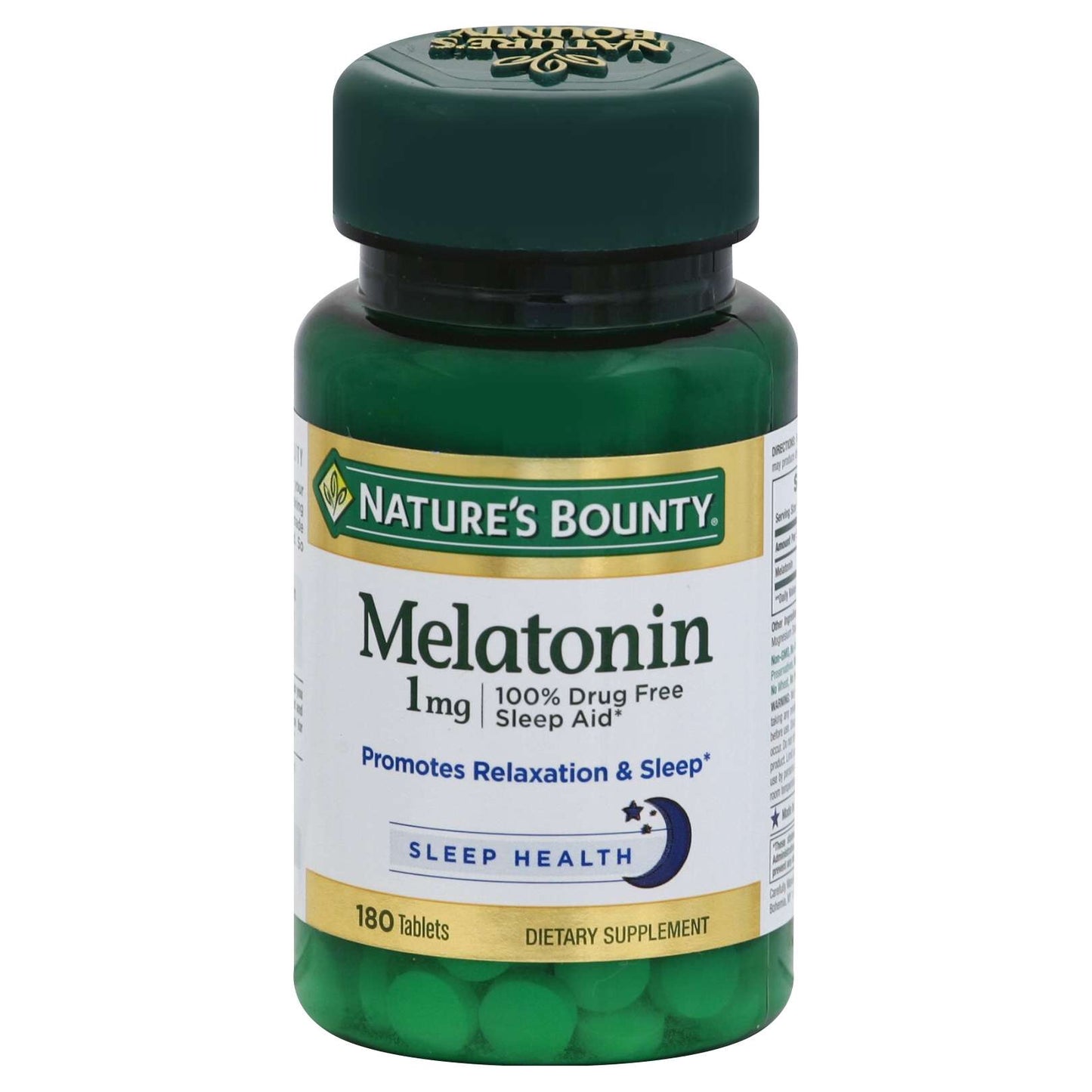 NATURE'S BOUNTY MELATONIN 1MG TABLETS 180 CT