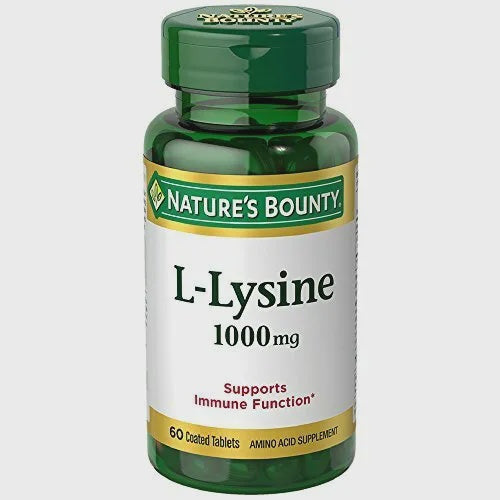 Nature's Bounty L-Lysine(离氨酸) 1000Mg Tablets 60 Ct