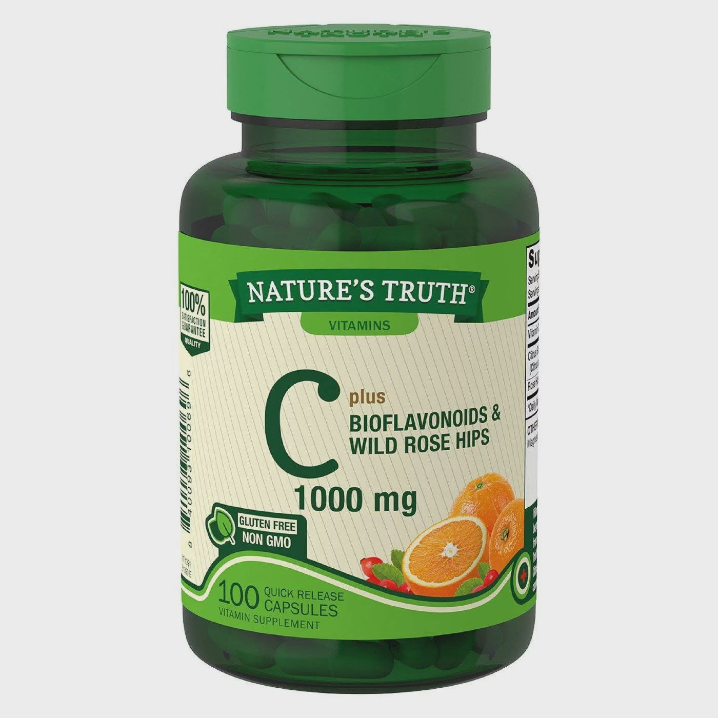 Nature's Truth Vitamin C with Bioflavonoids & Rose Hips Tablets, 1,000 mg 100 ea