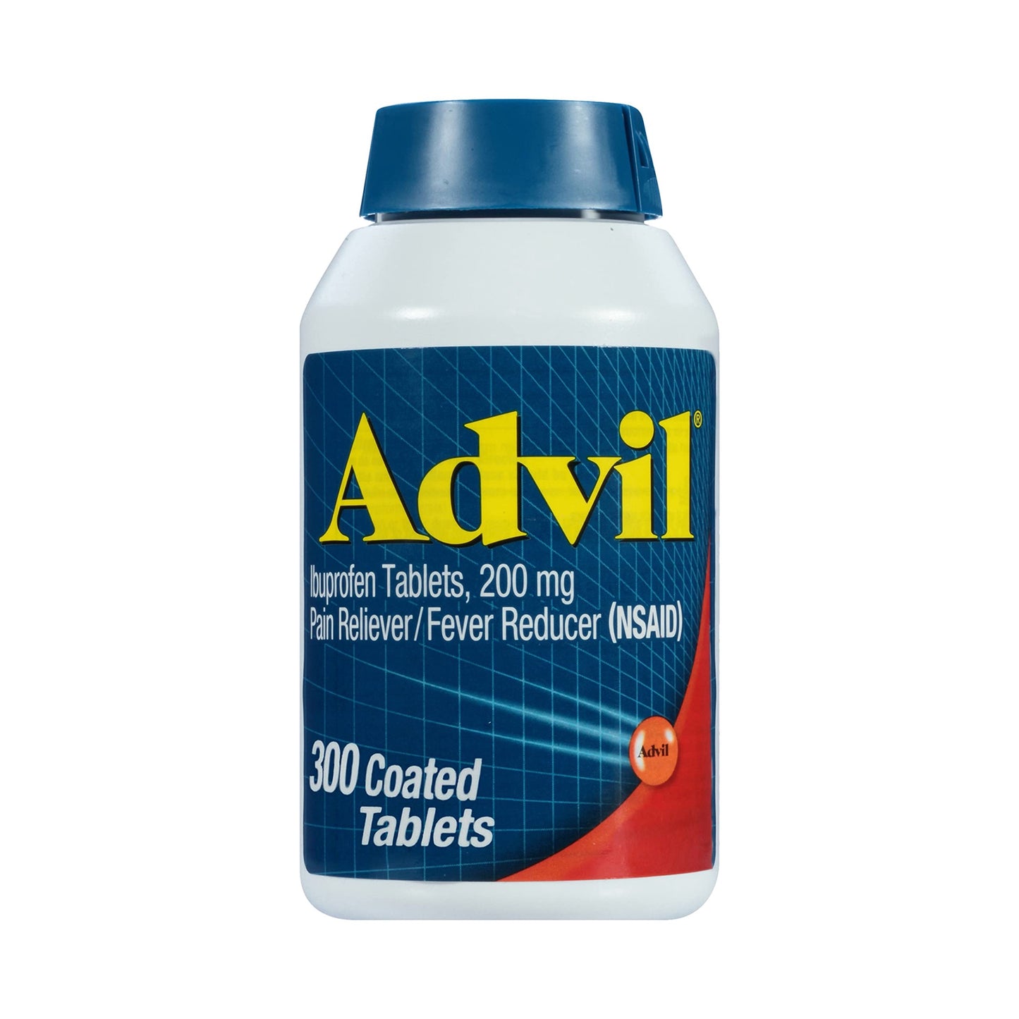 Advil Ibuprofen Pain Reliever/Fever Reducer 200mg Coated Tablets, 300ct