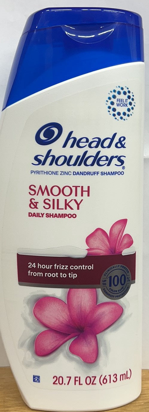 海飞丝 洗发水 head&shoulders SHAMPOO&SILKY DAILY SHAMPOO 613 ml