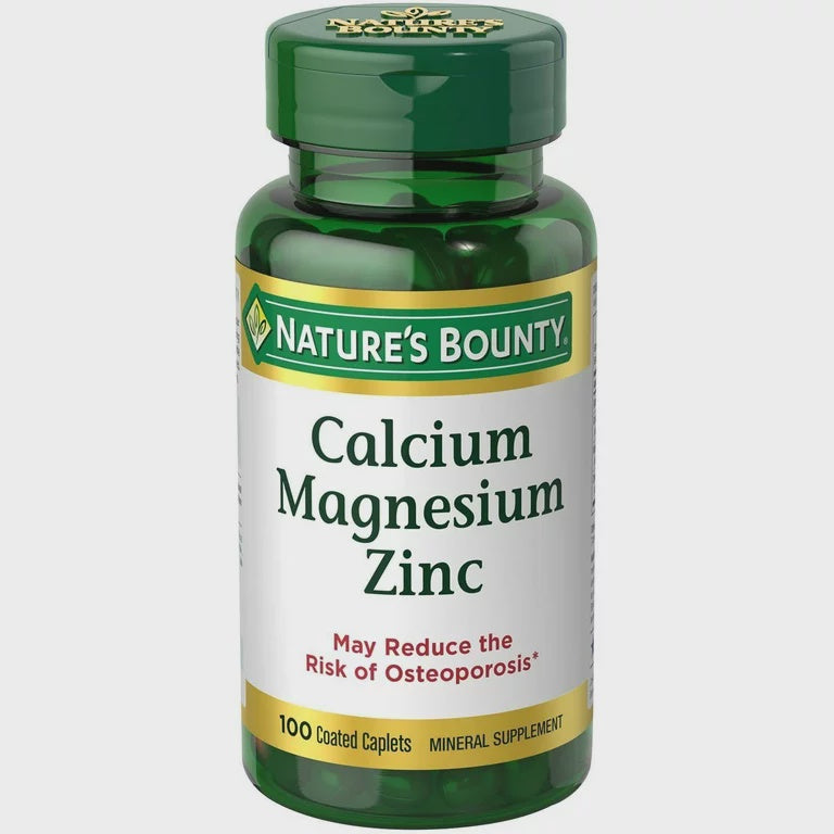 NATURE'S BOUNTY CALCIUM MAGNESIUM ZINC W/ VITAMIN D3 100TBS